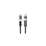 nanocable 10.01.2501 cable usb 1 m usb a/usb c usb c/lightning negro