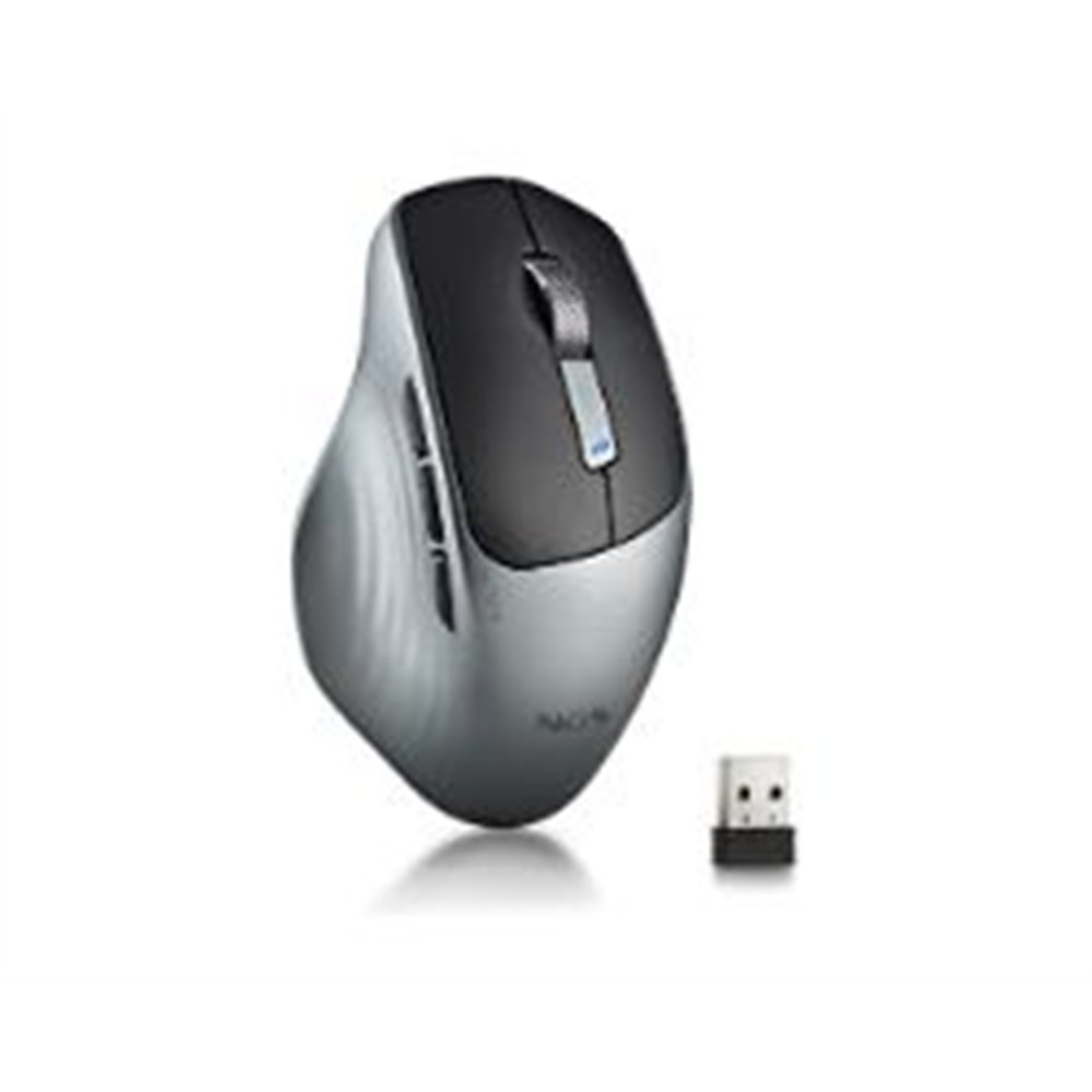 ratón ngs rf wireless/bt 1600dpi negro/gris (lush-rb)