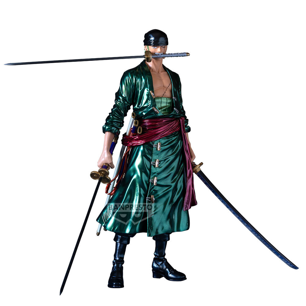 figura roronoa zoro premium the metallic one piece 30cm