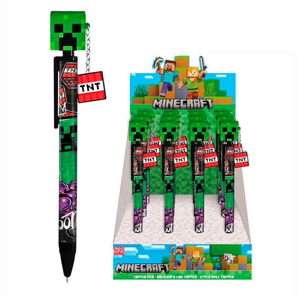 boligrafo topper minecraft