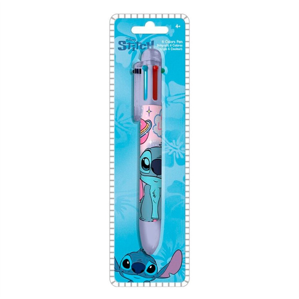 boligrafo 6 colores stitch disney