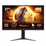 aoc g4 u27g4xm pantalla para pc 68,6 cm (27") 3840 x 2160 pixeles 4k ultra hd led negro, rojo