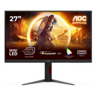 aoc g4 u27g4xm pantalla para pc 68,6 cm (27") 3840 x 2160 pixeles 4k ultra hd led negro, rojo