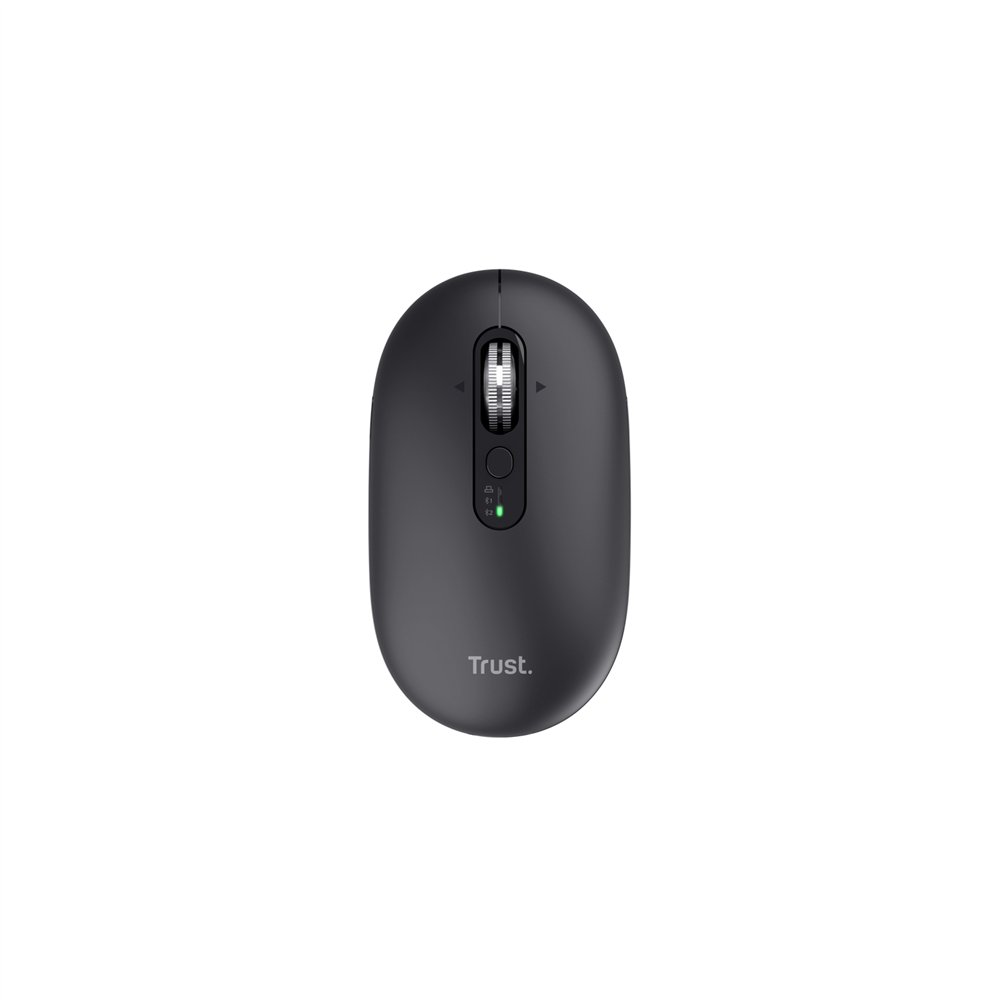 trust seron slim multi ratón oficina ambidextro rf wireless + bluetooth óptico 3200 dpi
