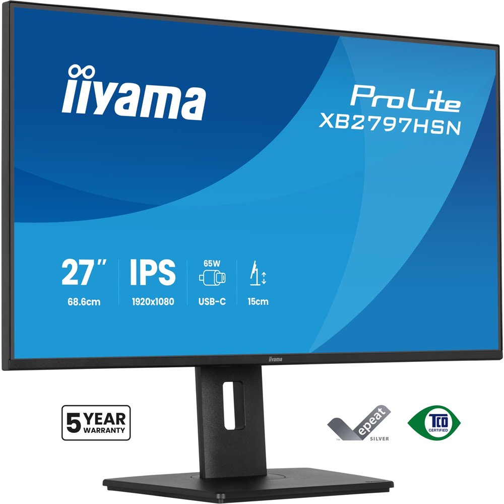 iiyama prolite xb2797hsn-b1 pantalla para pc 68,6 cm (27") 1920 x 1080 pixeles full hd lcd negro