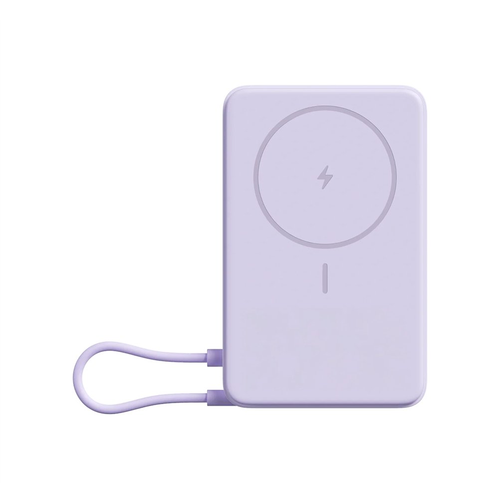 xiaomi bhr08pagl batería externa ión de litio 5900 mah cargador inalámbrico púrpura