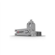 lindy 40454 bloqueador de puerto bloqueador de puerto + clave usb tipo a blanco acrilonitrilo butadieno estireno (abs) 5 pieza(s