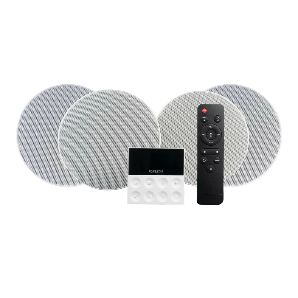 fonestar ks-wall-4 sistema de audio para el hogar minicadena de música para uso doméstico 50 w negro, gris, blanco