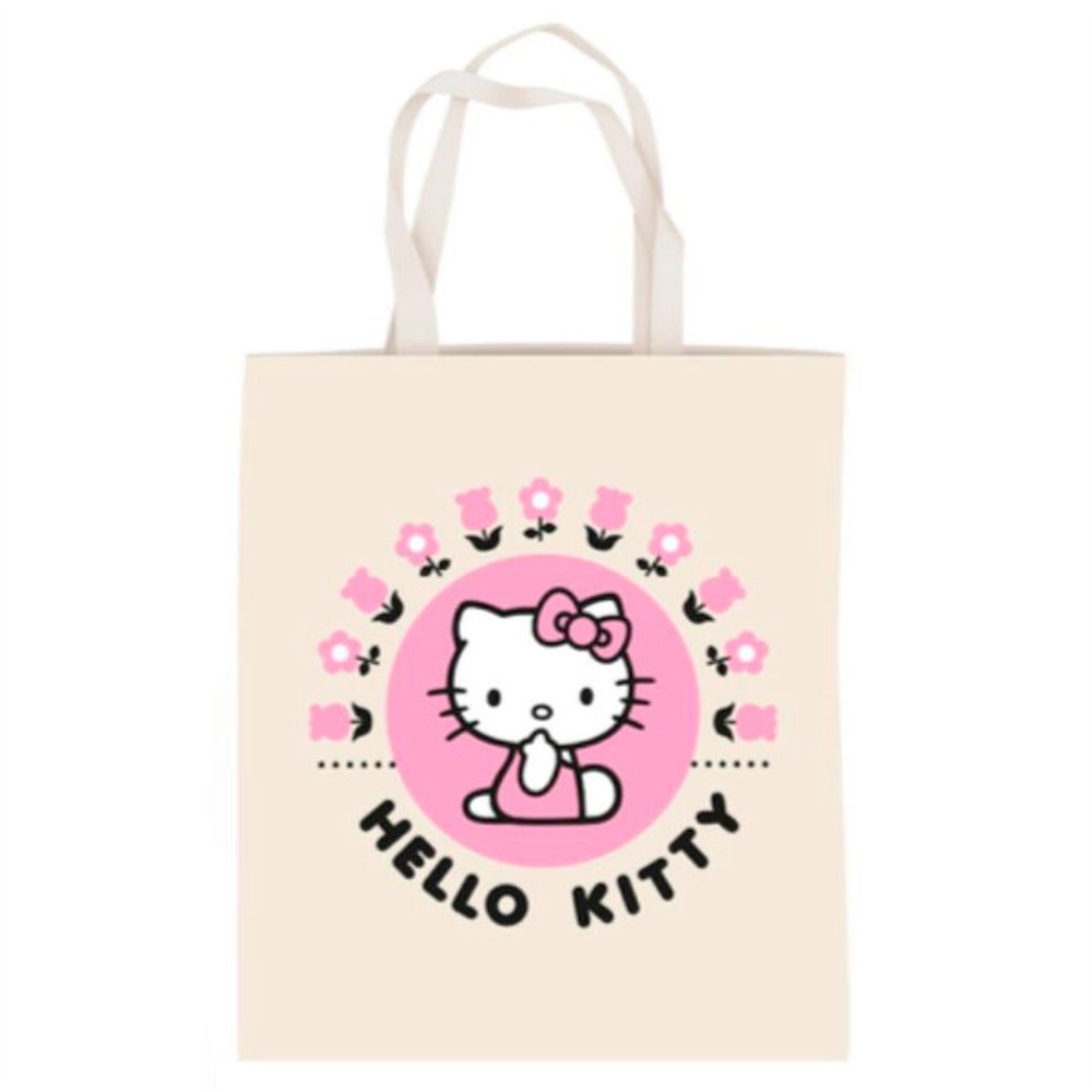 bolsa shopping pink circle hello kitty