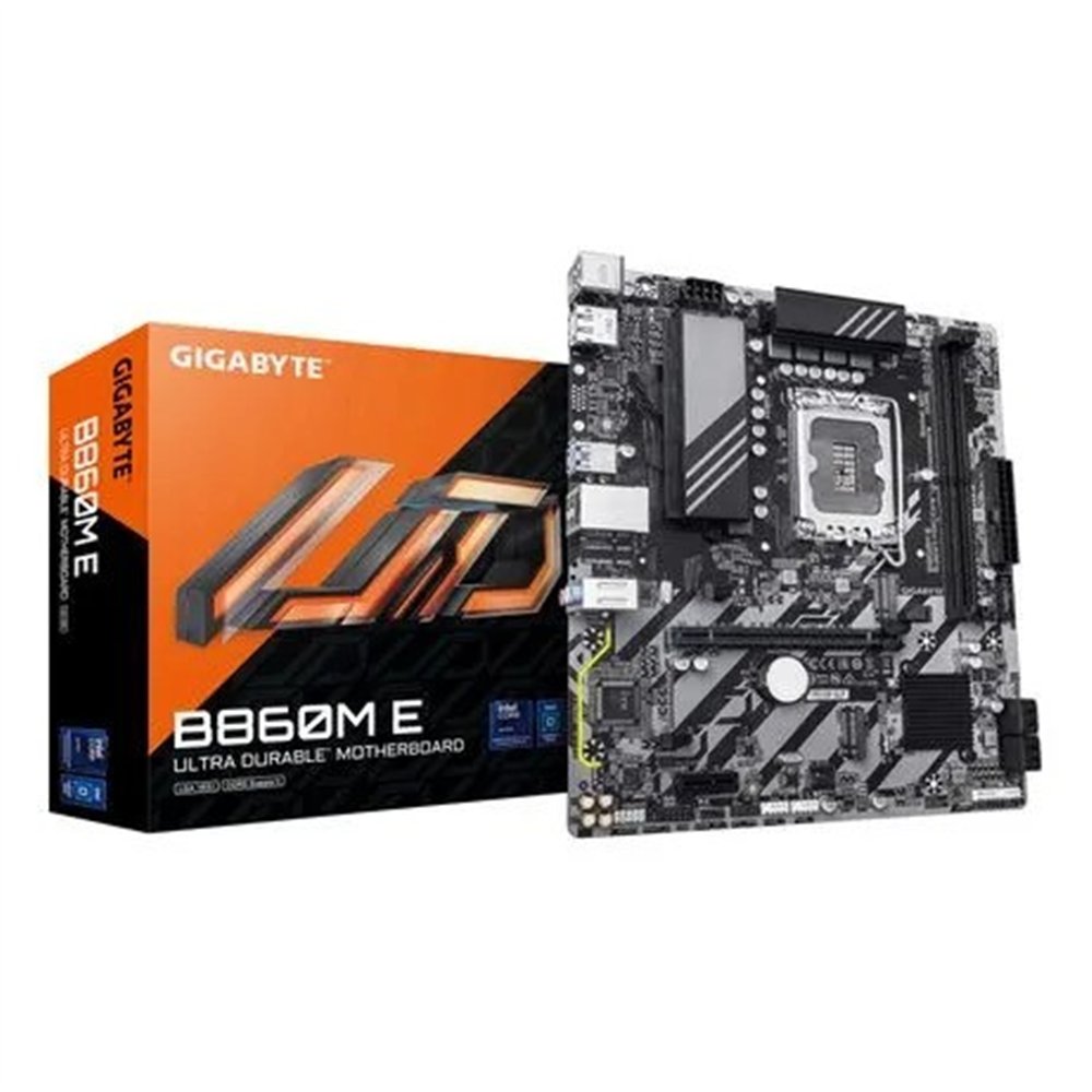 placa base gigabyte b860m e matx 2xddr5 hdmi + dp