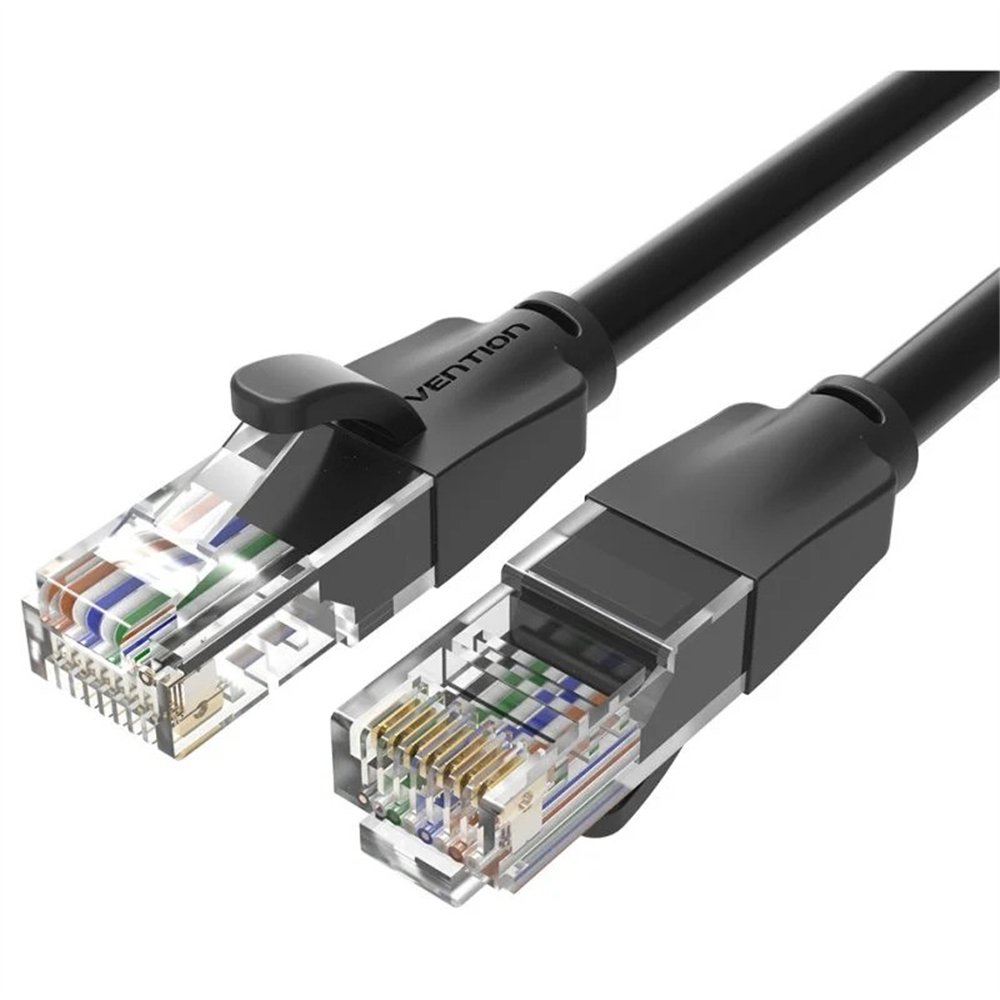cable de red cat.6 utp 1m vention black