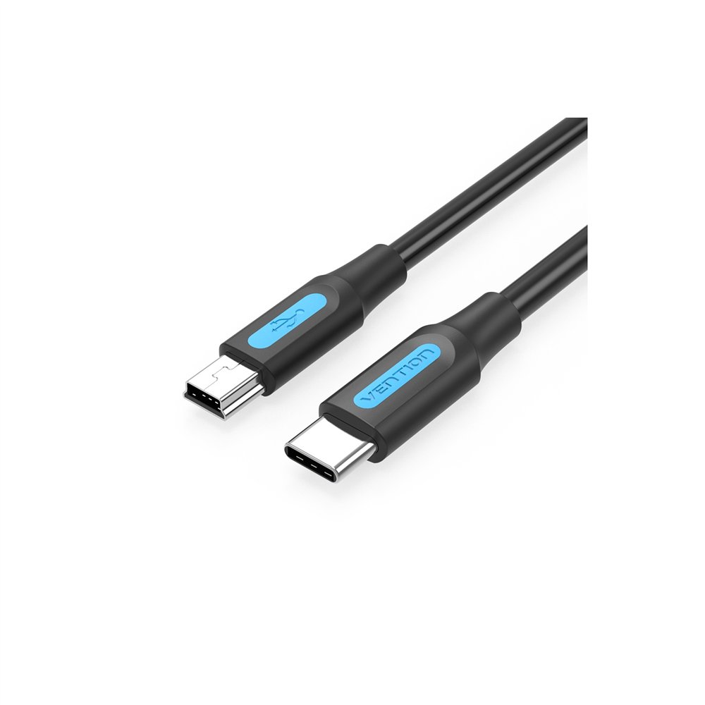 vention cable usb 2.0 tipo-c cowbh/ usb tipo-c macho - miniusb macho/ 2m/ negro