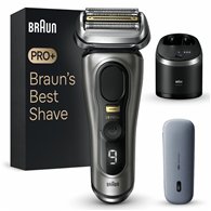 braun series 9 pro+ 9575cc wet & dry máquina de afeitar de láminas recortadora metálico