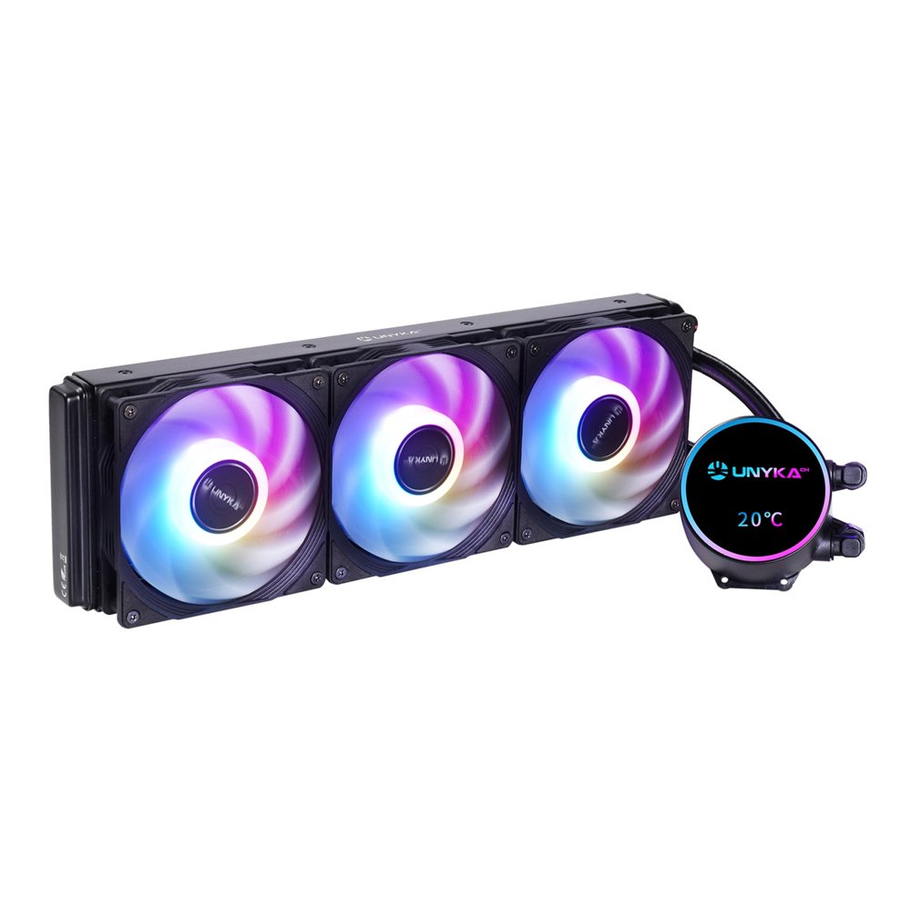 unykach aquastorm neo 360 procesador kit de refrigeración líquida 12 cm negro