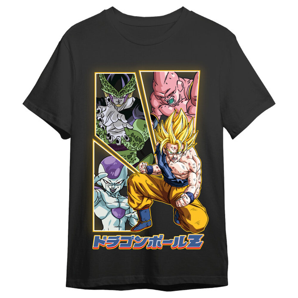 camiseta villains & goku dragon ball z adulto