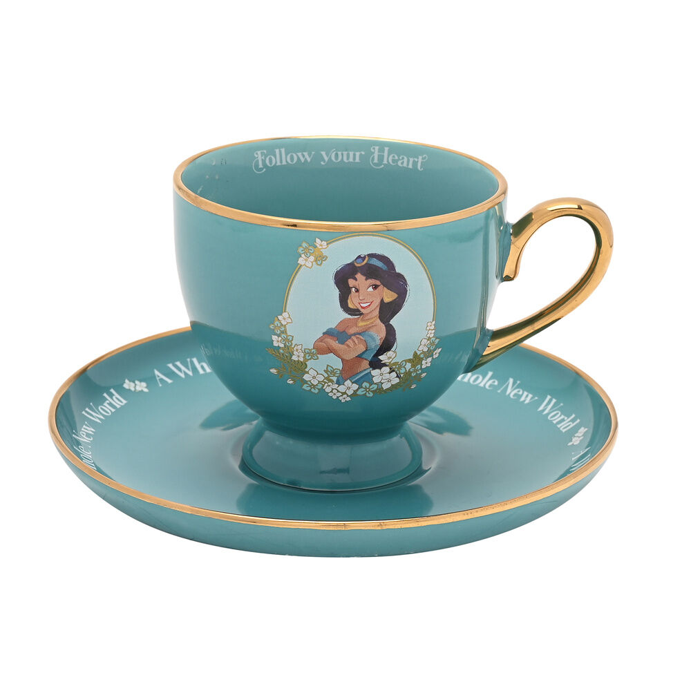 taza te y platillo jasmine princesas disney