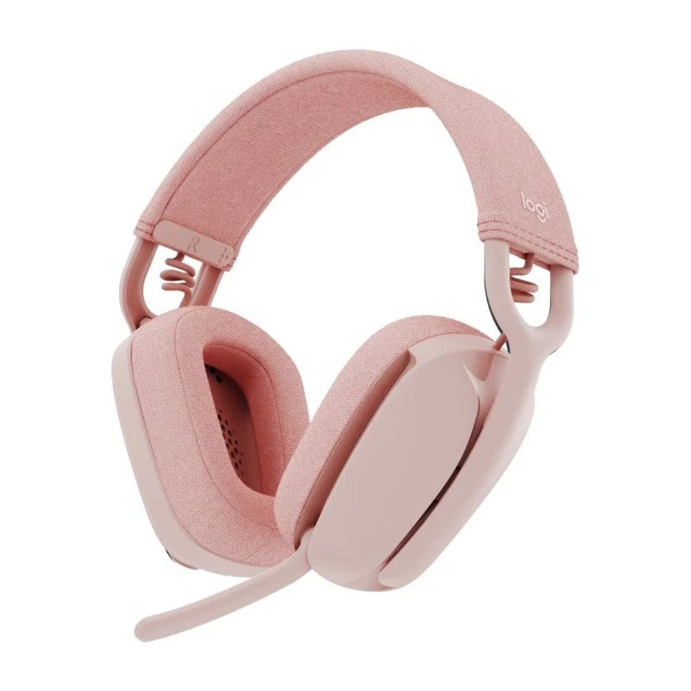 auriculares + microfono logitech zone vibe 100 bluetooth 5.2 rose