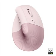 raton logitech lift vertical wireless ergonomic 4000dpi 5 botones rose