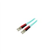startech.com cable de 5m de fibra í“ptica dúplex multimodo om4 de 100gb 50/125 lszh lc a lc - aguamarina