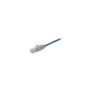startech.com cable de red cat6 utp delgado con conectores rj45 sin enganches - 2.5m azul