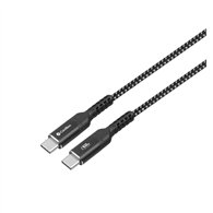 coolbox coo-cab-uc-60w cable usb 1,2 m usb c negro, plata