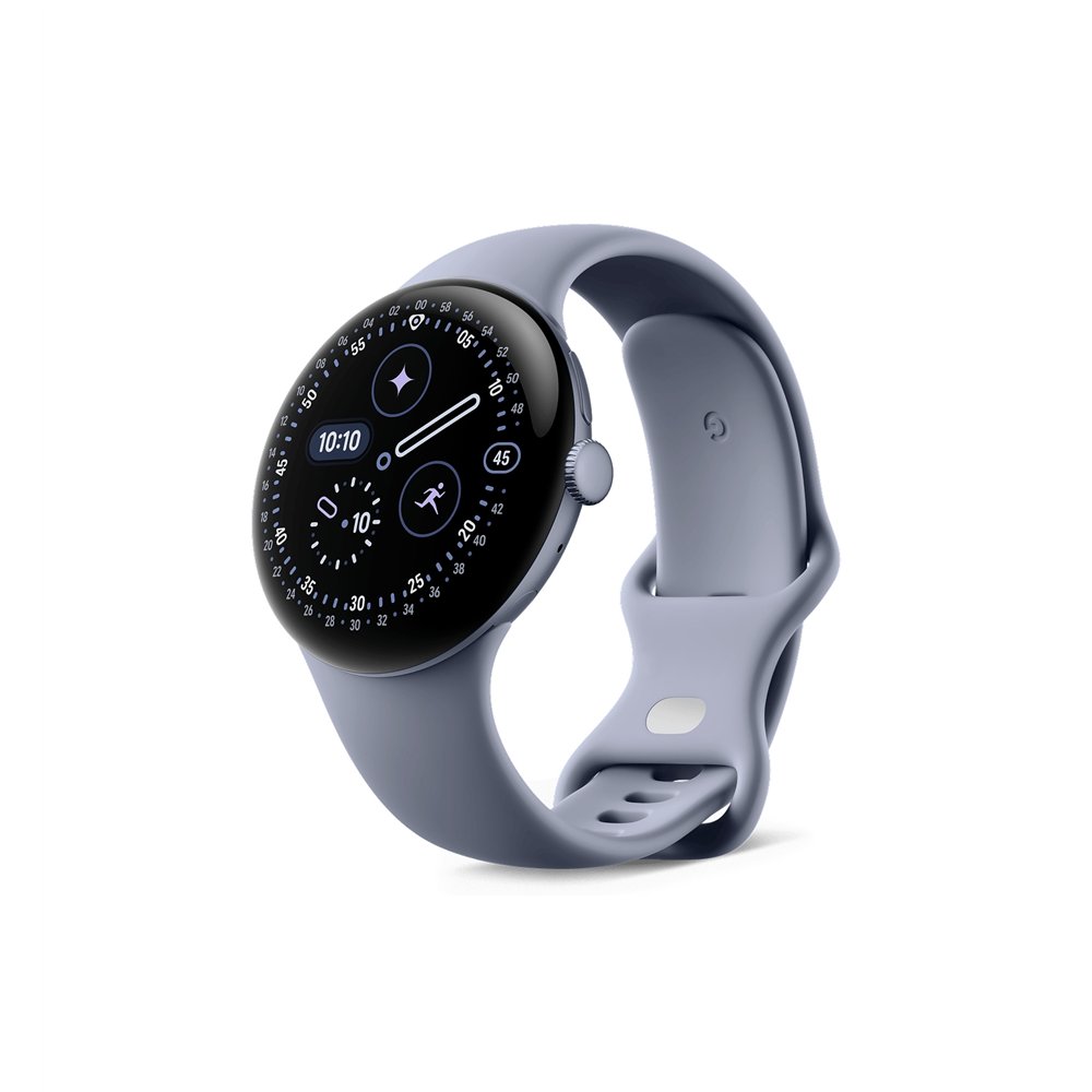 google pixel watch 4 amoled 45 mm digital pantalla táctil azul wifi gps (satélite)