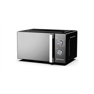 grunkel mwg-20espejo microondas acero inoxidable, negro microondas con grill encimera 20 l 700 w