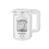 grunkel hv-18cwpbl tetera eléctrica 1,8 l 1500 w transparente, blanco