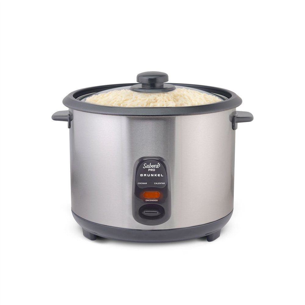 grunkel rc-28l arrocera 2,8 l 1000 w acero inoxidable, gris oscuro