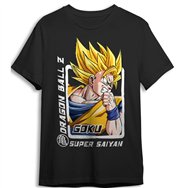 camiseta goku super saiyan dragon ball z adulto