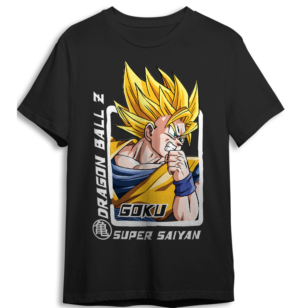 camiseta goku super saiyan dragon ball z adulto