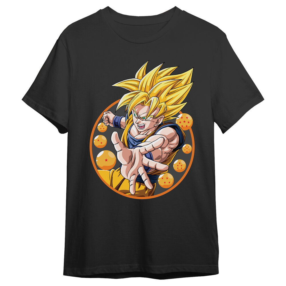camiseta goku super saiyan dragon ball z adulto