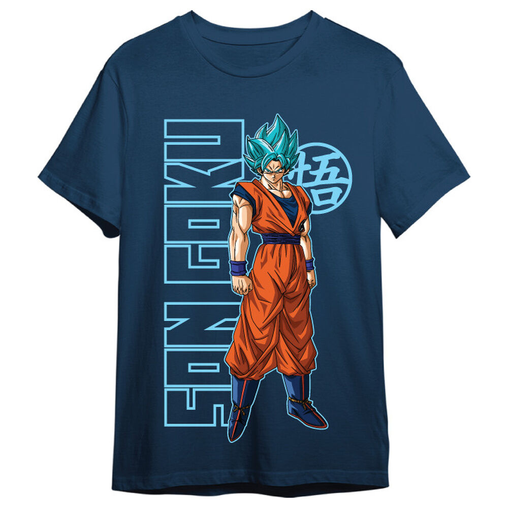 camiseta goku super saiyan dragon ball super adulto