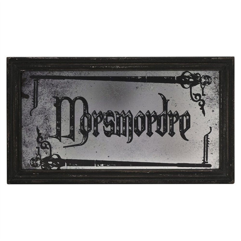 placa espejo marca tenebrosa dark arts harry potter