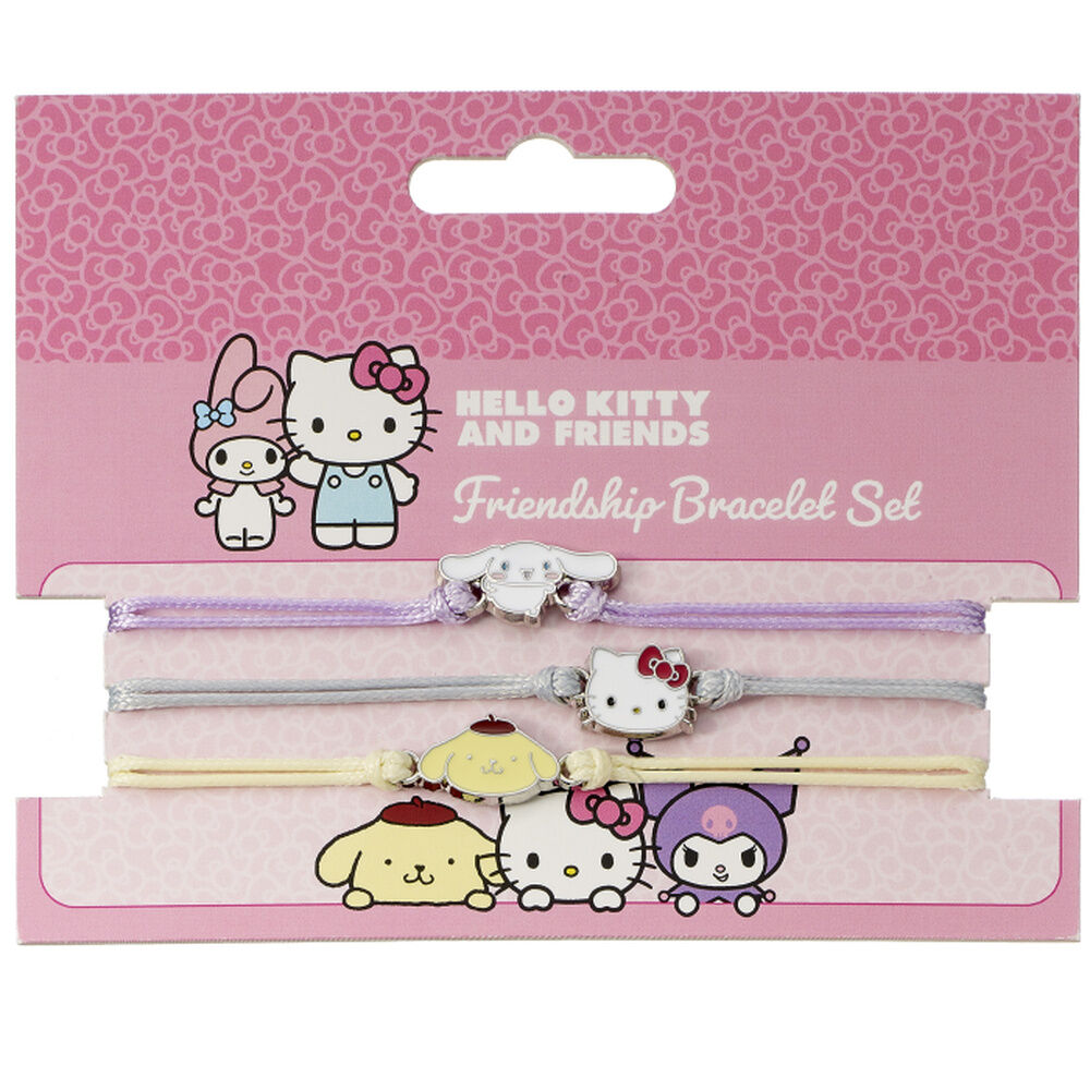 set pulseras hello kitty & friends