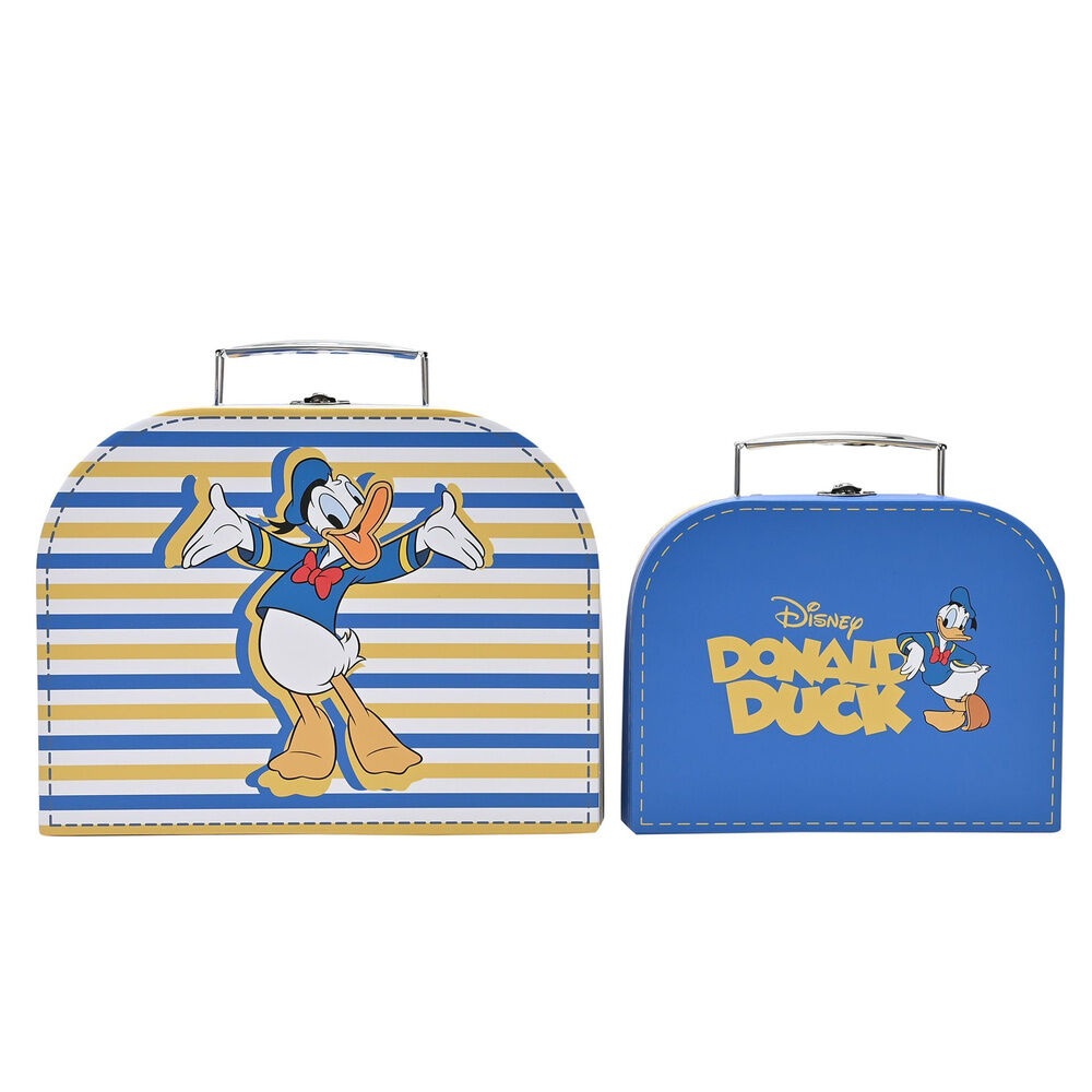 set 2 cajas almacenamiento donald disney