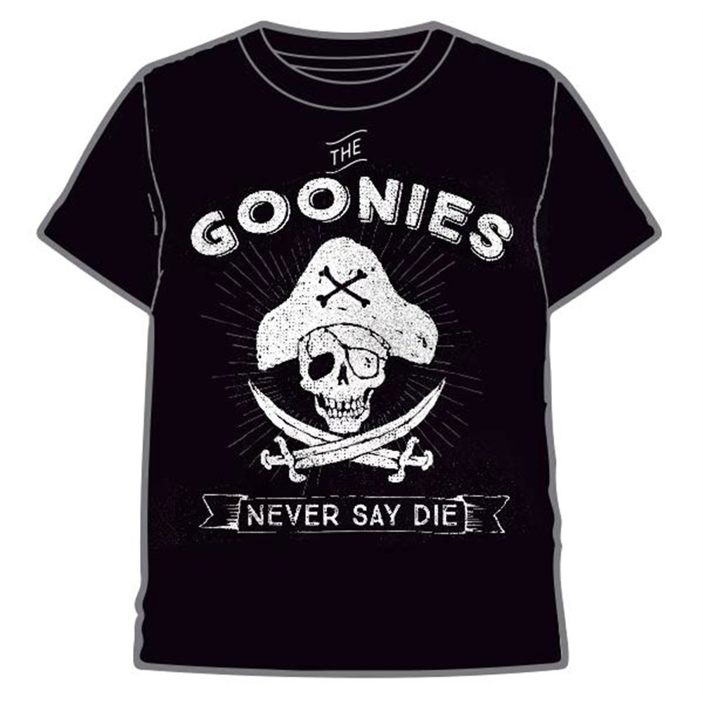 camiseta never say die the goonies adulto