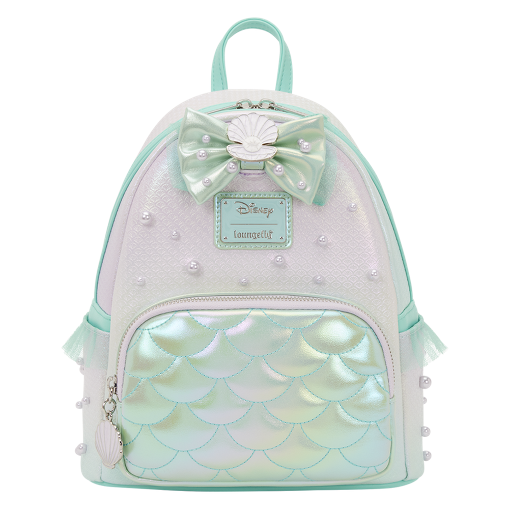 mochila iridescent pearl la sirenita disney loungefly 26cm