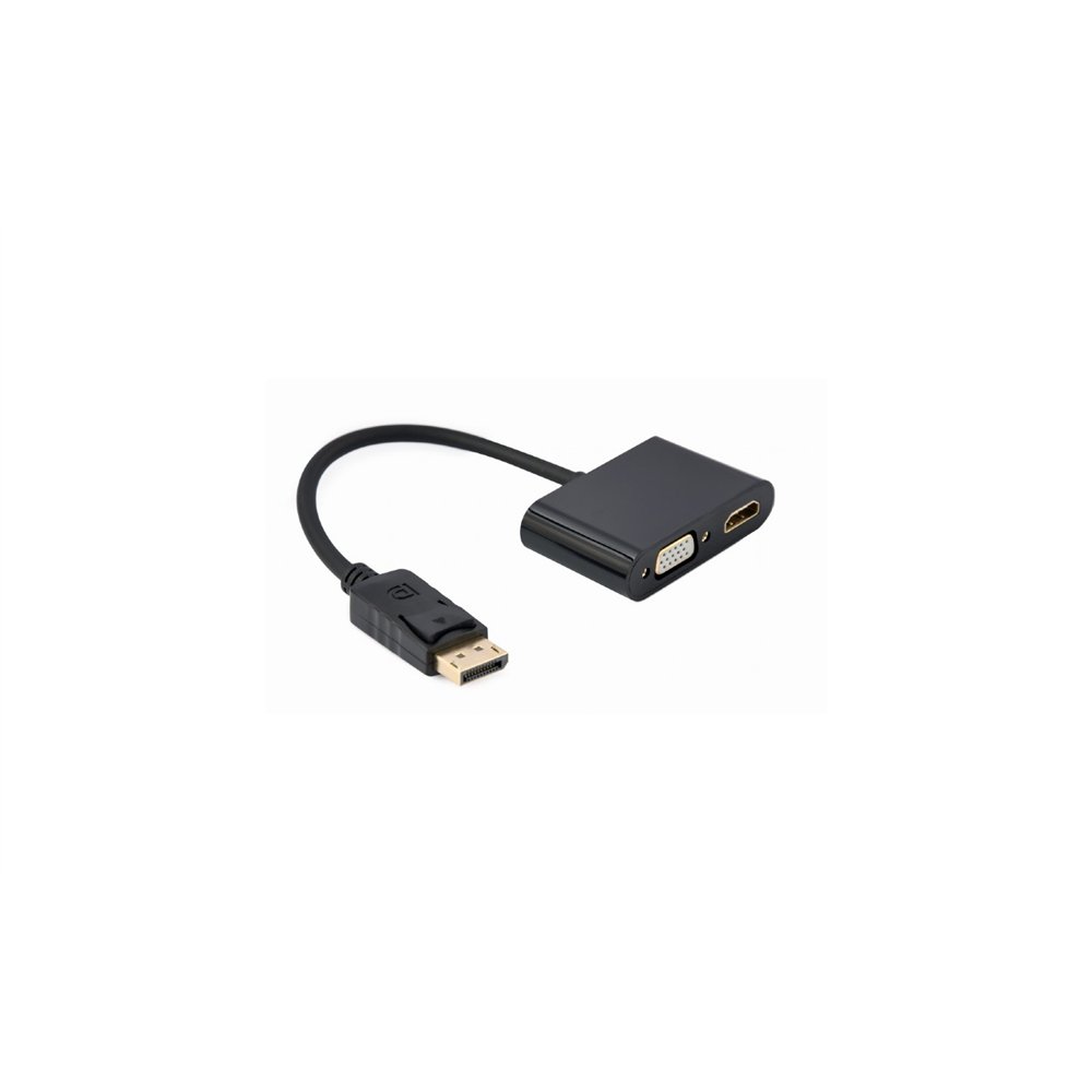 gembird a-dpm-hdmifvgaf-01 cable displayport 0,1 m negro