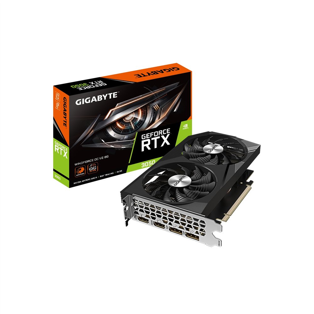 gigabyte geforce rtx 3050 windforce oc v2 8g nvidia 8 gb gddr6