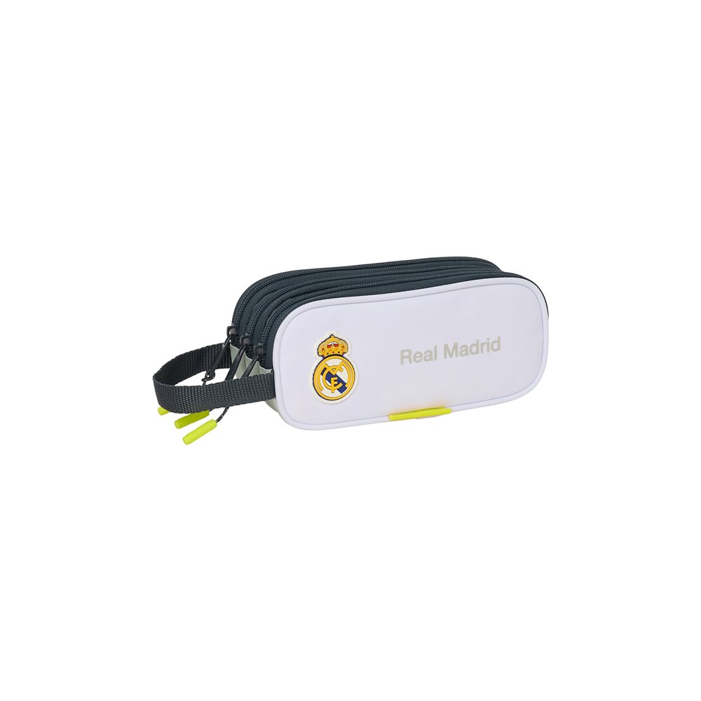 safta 812554635 caja de lápices estuche suave negro, blanco, amarillo