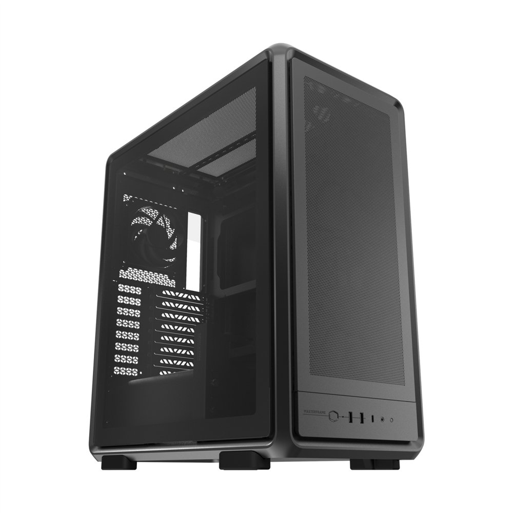 cooler master masterframe 500 mesh midi tower negro, transparente