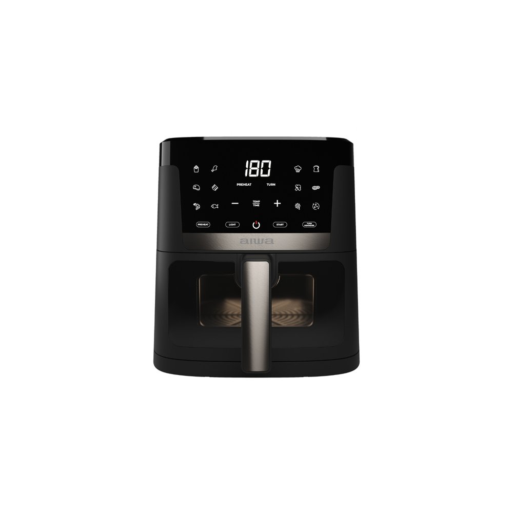aiwa chukuma sencillo 7 l independiente 1800 w freidora de aire caliente negro