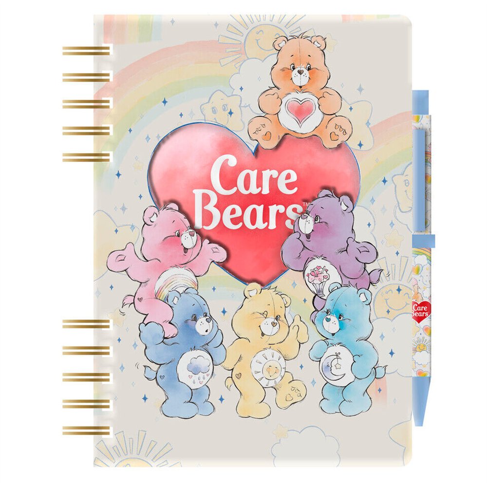 cuaderno a5 + boligrafo y pegatinas osos amorosos