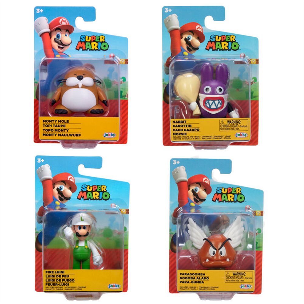 figura wave 48 super mario bros 6cm surtido