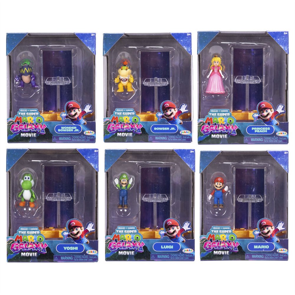 mini figura super mario galaxy movie super mario bros surtido
