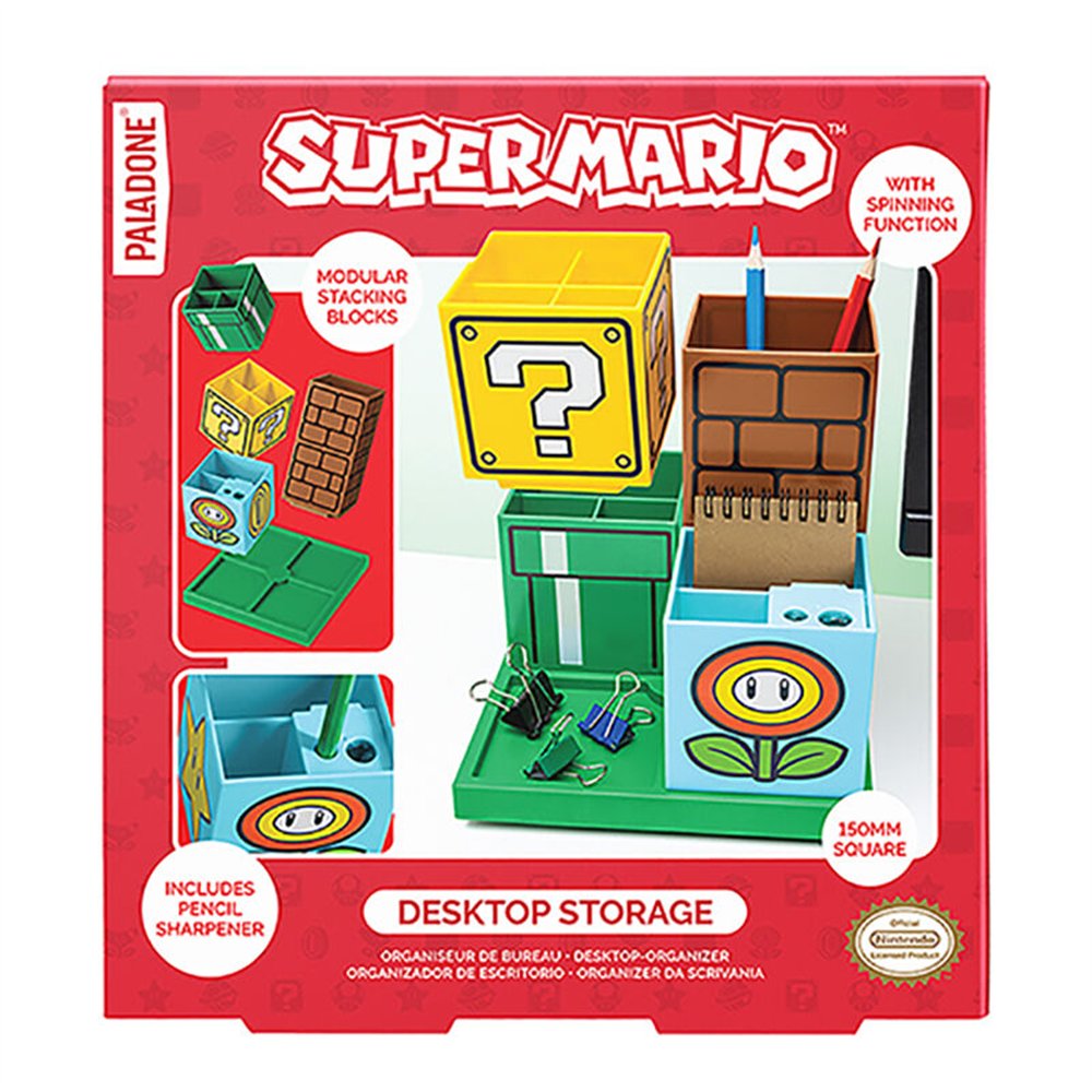 organizador escritorio super mario bros 15cm