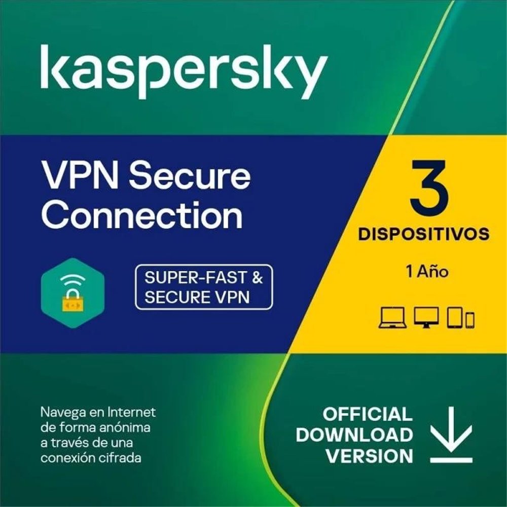 antivirus kaspersky vpn secure connection 1year 3l pc/mac/android/ios