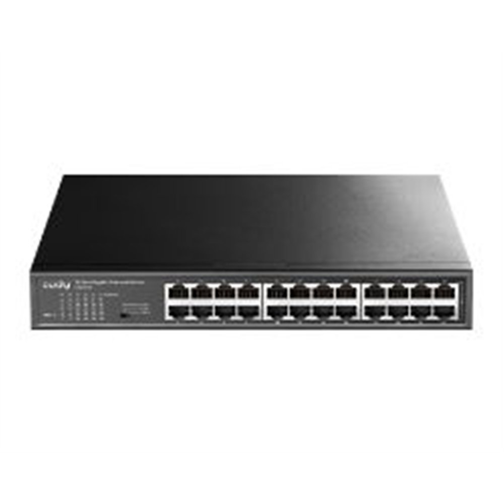 switch cudy 24xrj45 gbe rack negro (gs1024)
