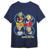 camiseta super saiyans dragon ball z adulto
